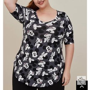 🆕 NWT TORRID FAVORITE TUNIC - SUPER SOFT DISNEY MICKEY & FRIENDS GREY